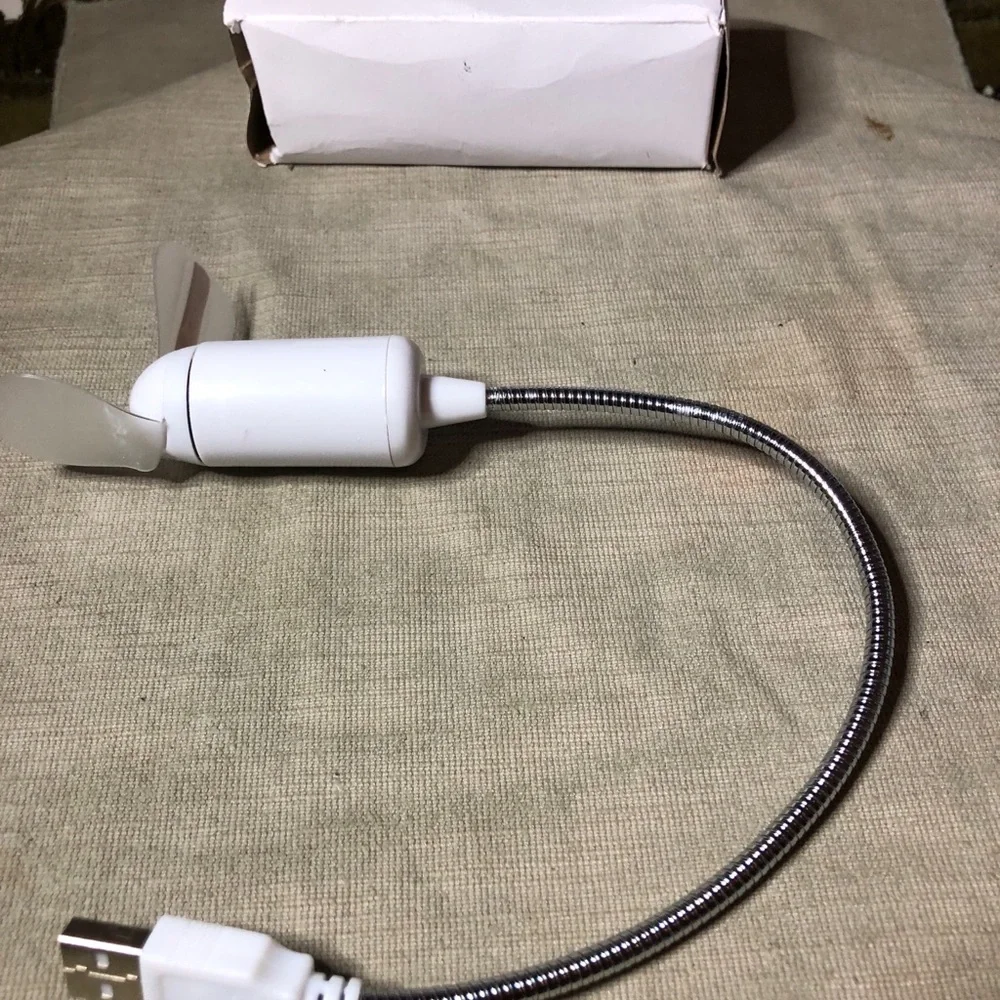 White USB Adapter with Durable Braided Design